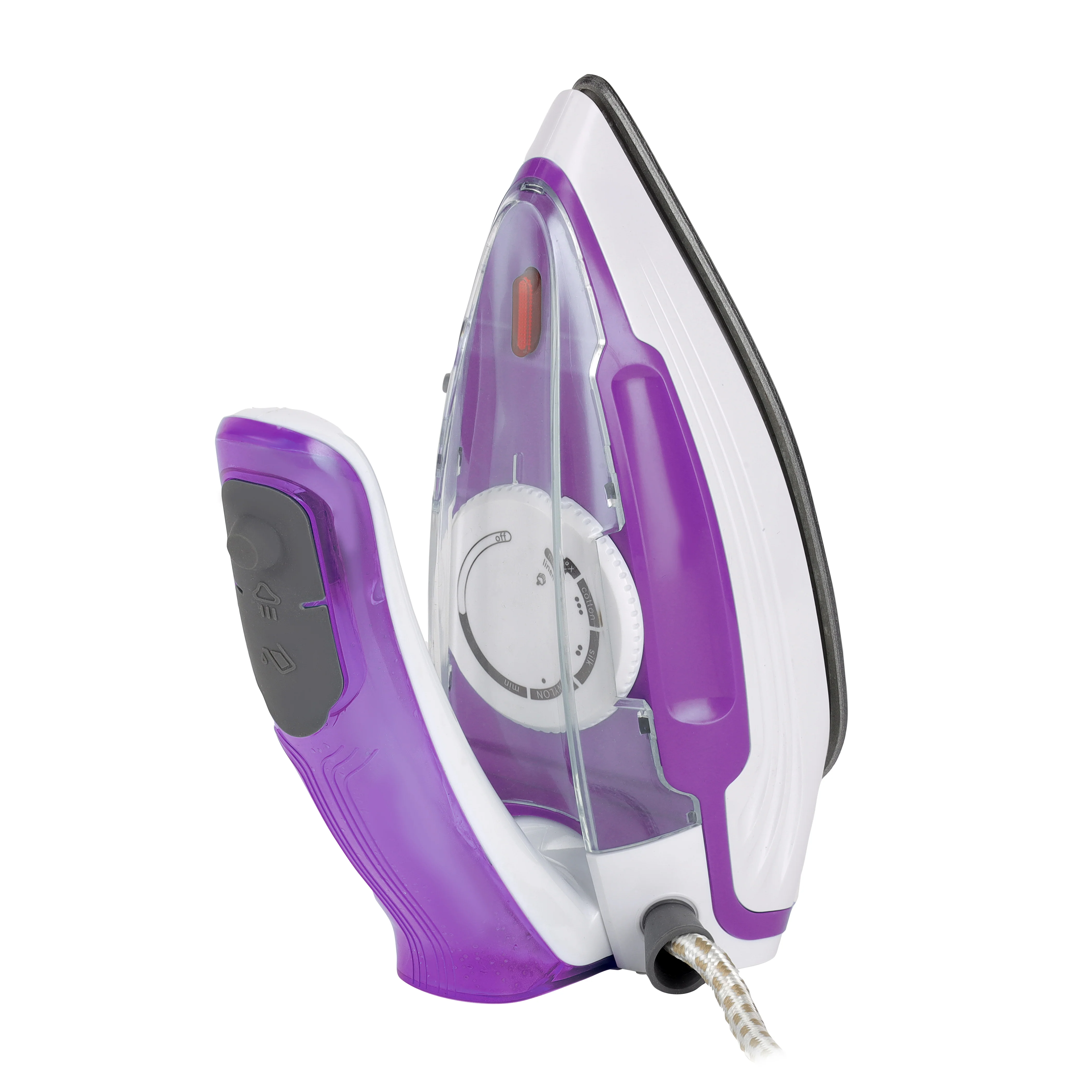 Geepas GSI7805 Travel Steam Iron | 1100W Portable Steam Iron |  Foldable Handle|  Teflon Soleplate|  Variable Steam & Burst Function | Fast Preheating|  2 Years Warranty - Image 4