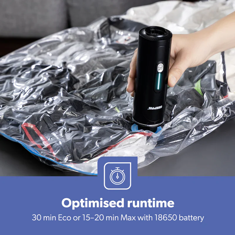 Geepas GVC19061UK Handheld Car Vacuum Cleaner |  HEPA Filter |  4-in-1 Cleaning Modes |  Wireless Portable Design | Optimised Runtime & Multifunction Attachments - Image 3