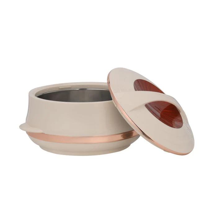 Royalford RF11144 Elite Gold Insulated Casserole, Firm Twist Lock | Strong Handles | Double Wall Insulated Serving Pot, Chapati Storage Box, Roti Serving Pot, Chapati Dabba - Image 5
