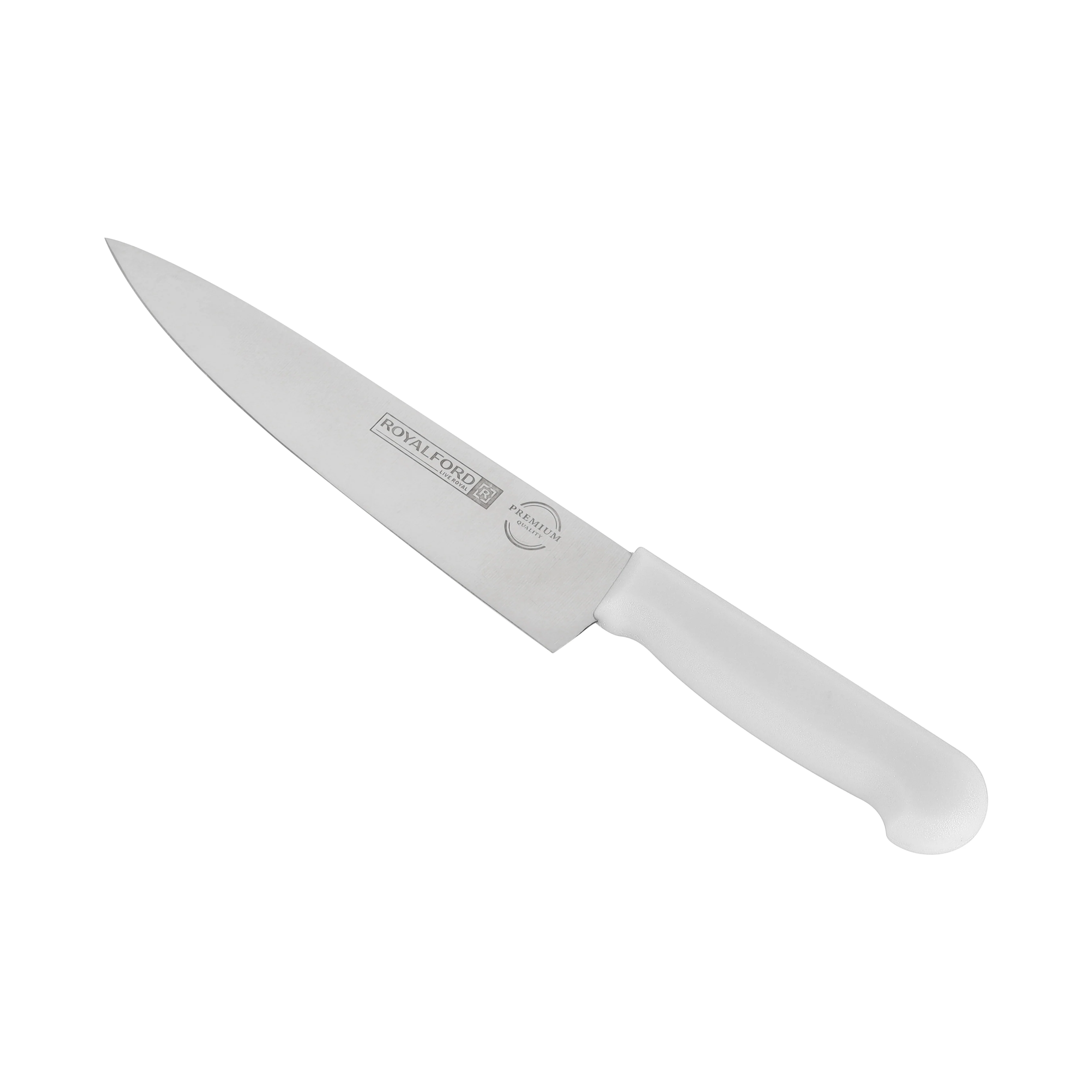 Royalford RF12560 8 Inch Chef Knife | Food Grade Stainless Steel Kitchen Knife | Extra Sharp Blade | Ergonomic PP Handle | Dishwasher Safe Multipurpose Cutting Knife - Image 2