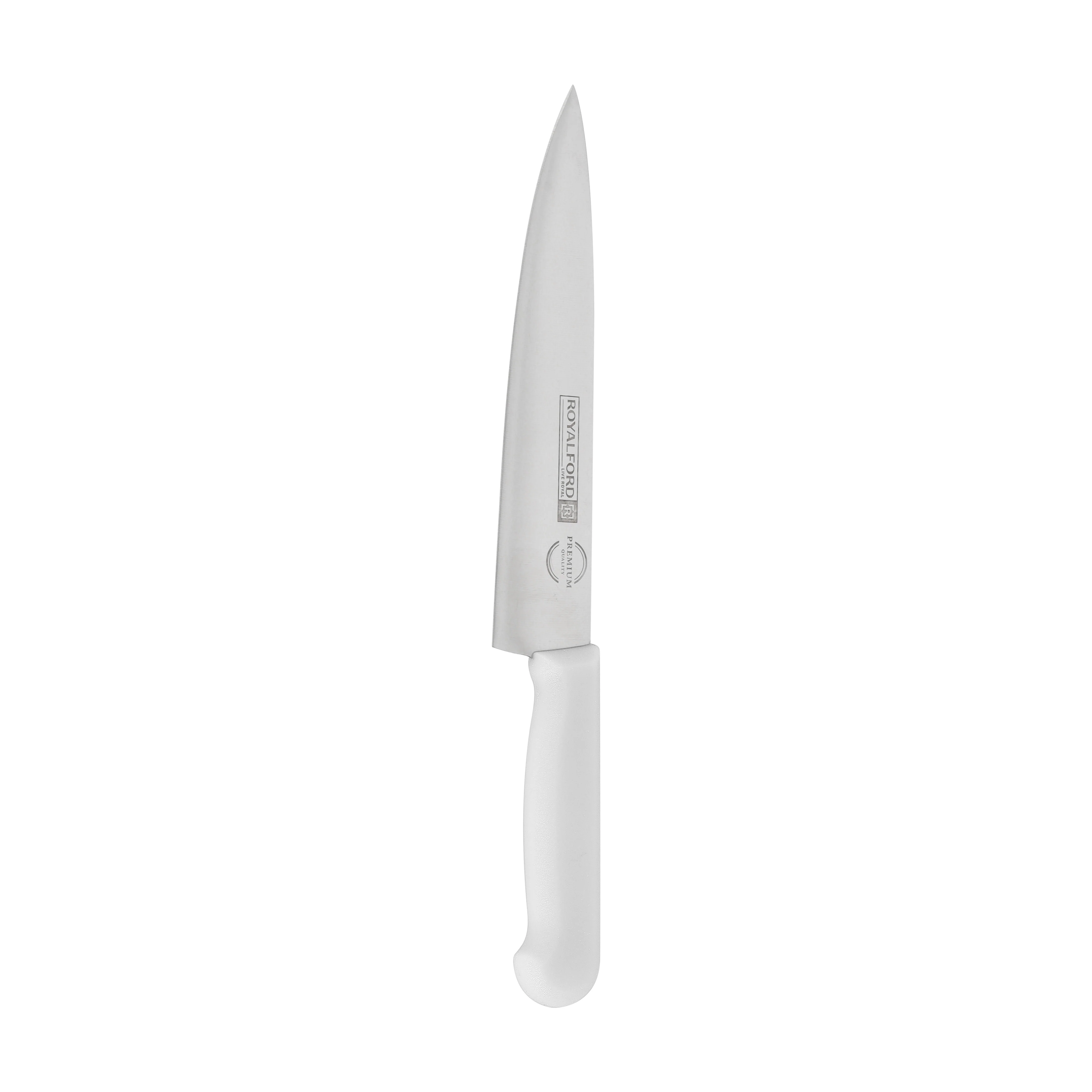 Royalford RF12560 8 Inch Chef Knife | Food Grade Stainless Steel Kitchen Knife | Extra Sharp Blade | Ergonomic PP Handle | Dishwasher Safe Multipurpose Cutting Knife - Image 3