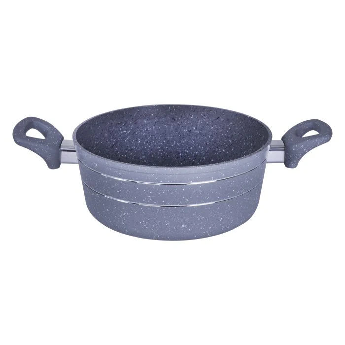 Royalford RF9470 Smart Casserole 28x12cm | Forged Aluminium Body |  Durable Marble Coating | 3.8mm Induction Bottom | Soft Touch Handles | Perfect for Healthy Cooking - Image 3